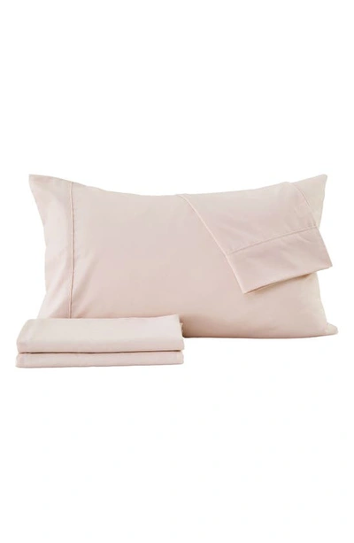 Woven & Weft Wrinkle Resistant Sheet Set In Rose