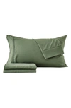 Woven & Weft Wrinkle Resistant Sheet Set In Moss