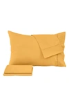 Woven & Weft Microfiber Sheet Set In Ginger