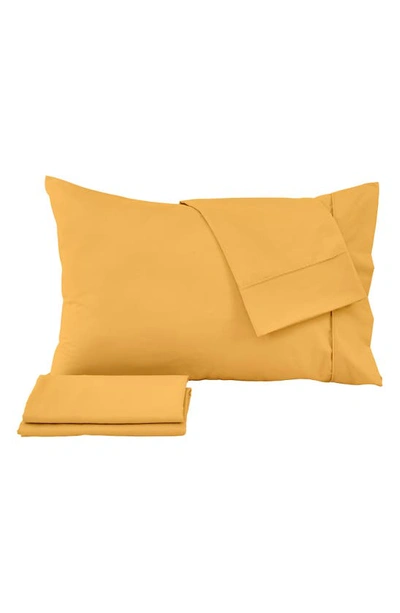 Woven & Weft Microfiber Sheet Set In Ginger