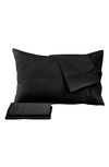 Woven & Weft Microfiber Sheet Set In Black