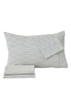 Woven & Weft Stripe Microfiber Sheet Set In Blue