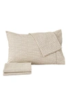 Woven & Weft Stripe Microfiber Sheet Set In Taupe