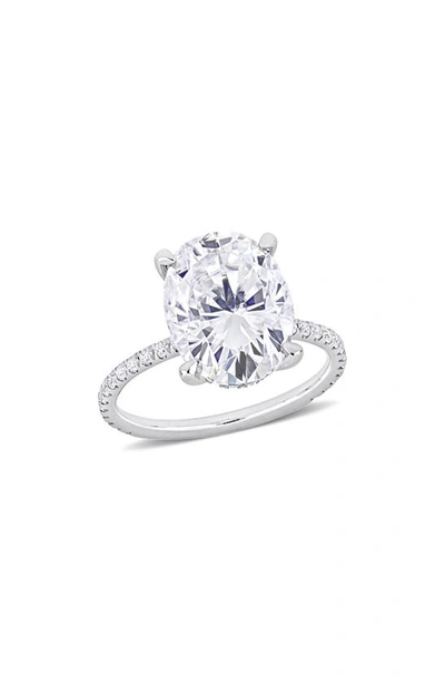 Delmar Lab Created Moissanite Ring In White