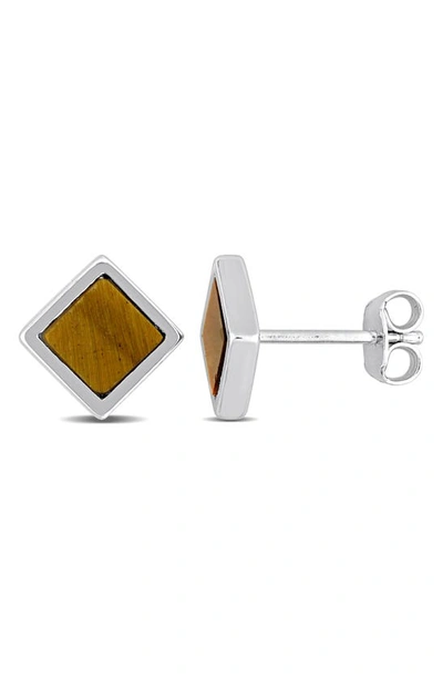 Delmar Stud Earrings In Yellow