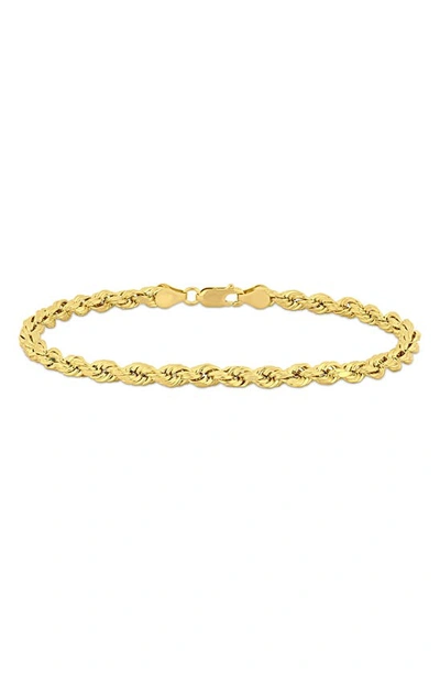 Delmar 14k Yellow Gold Rope Chain Bracelet
