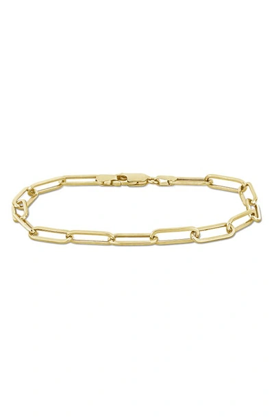 Delmar Paper Clip Chain Bracelet In Gold