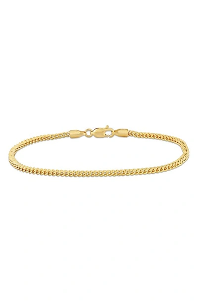 Delmar 10k Gold Franco Chain Bracelet