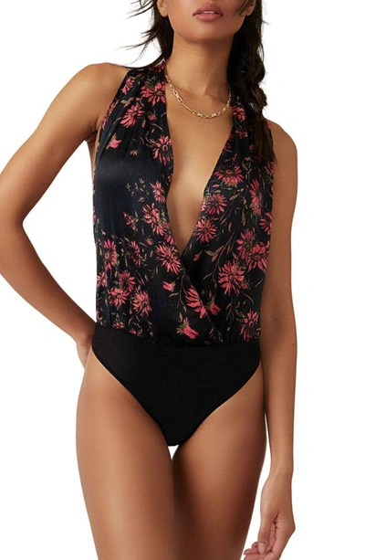 Free People There She Goes Bodysuit In Black
