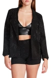 Steve Madden Aya Beaded Jacket In Black