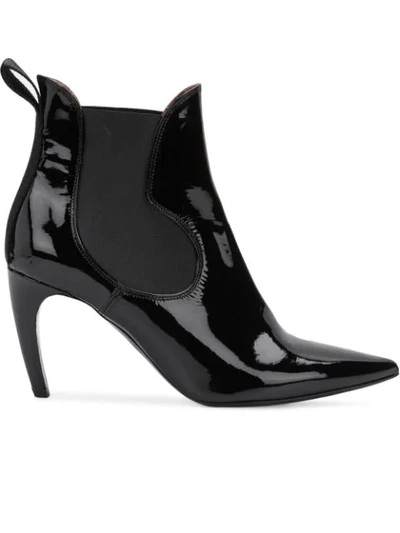 Proenza Schouler Black Patent Leather Boots