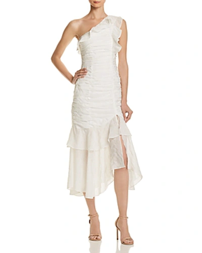 C/meo Collective Solace One-shoulder Dress In Ivory