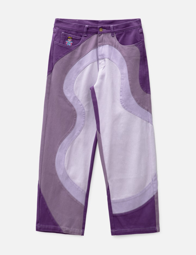 Kidsuper Swirl Jeans In Purple