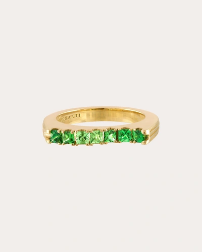 Gigi Ferranti Women's Tsavorite Garnet Portofino Wave Ring In Green