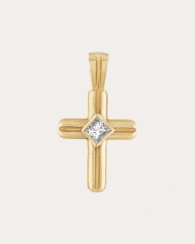 Gigi Ferranti Women's Small Diamond Cross Charm In Gold
