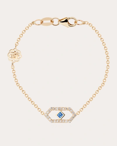 Gigi Ferranti Women's Petite Chevron Chain Bracelet In Blue
