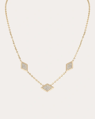 Gigi Ferranti Women's Three Station Diamond Necklace In Gold