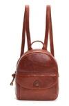 Frye Melissa Mini Leather Backpack - Red In Red Clay