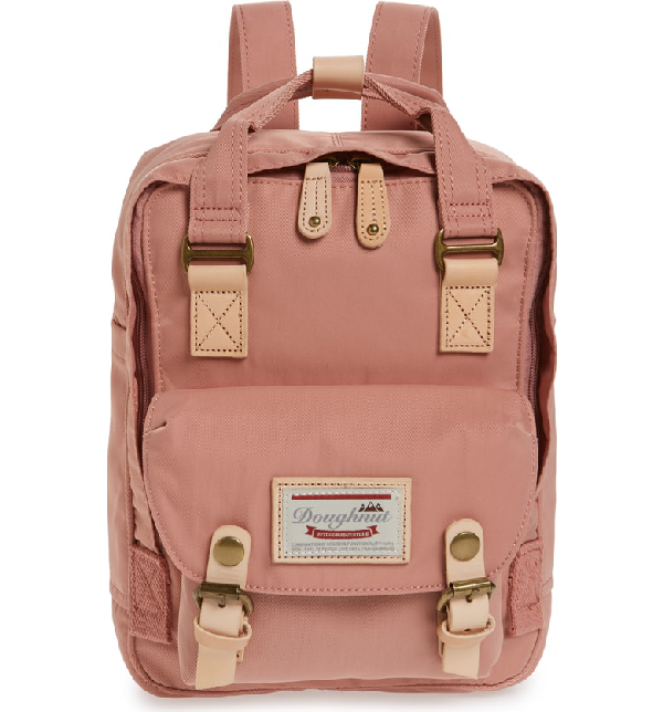 Doughnut Mini Macaroon Water Resistant Backpack - Pink In ...