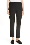 Eileen Fisher Washable Stretch Crepe Pants In Black