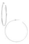Jennifer Zeuner Hoop Earrings In Sterling Silver