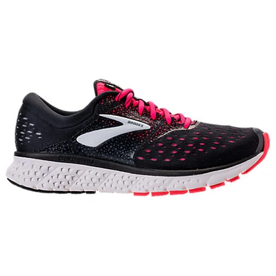 Brooks Women's Glycerin 16 Running Shoes In Black/ Pink/ Grey