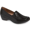 Dansko Farah Loafer In Black Lizard Leather