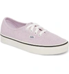 Vans 'authentic' Sneaker In Lavender Fog/ Snow White