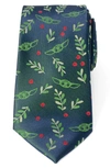 Cufflinks, Inc Star Wars Grogu Holiday Silk Blend Tie In Green/ Red