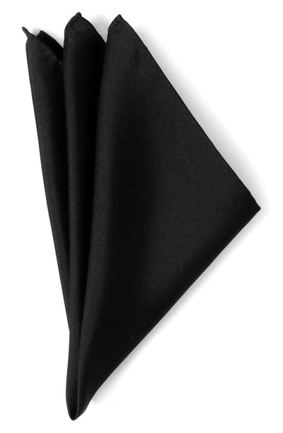 Cufflinks, Inc Black Silk Pocket Square