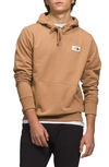 The North Face Heritage Patch Recycled Cotton Blend Hoodie In Almond Butter