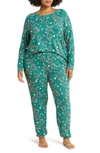 Nordstrom Comfy Pajamas In Green Evergreen Candy Cane