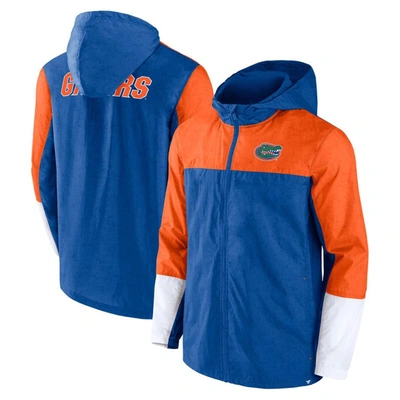 Fanatics Branded Royal/orange Florida Gators Game Day Ready Full-zip Jacket In Royal,orange