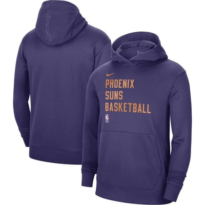 Nike Unisex  Purple Phoenix Suns 2023/24 Performance Spotlight On-court Practice Pullover Hoodie