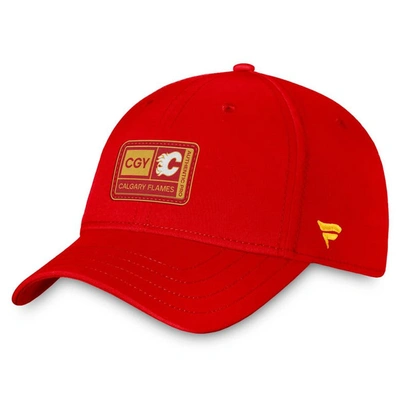 Fanatics Branded  Red Calgary Flames Authentic Pro Training Camp Flex Hat