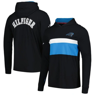 Tommy Hilfiger Black Carolina Panthers Morgan Long Sleeve Hoodie T-shirt