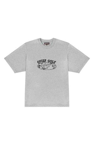 Quiet Golf Bunkered Cotton Graphic T-shirt In Heather