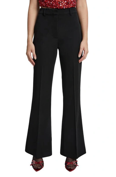 Bardot Halifax High Waist Flare Leg Pants In Black