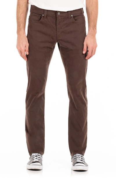 Fidelity Denim Jimmy Slim Straight Leg Twill Pants In Chestnut