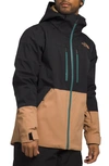 The North Face Chakal Waterproof Jacket In Almond Butter Black