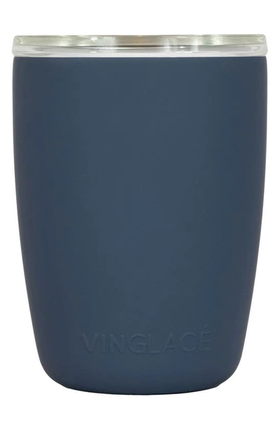 Vinglace Glass Lined Stainless Steel Everyday Glass In Navy