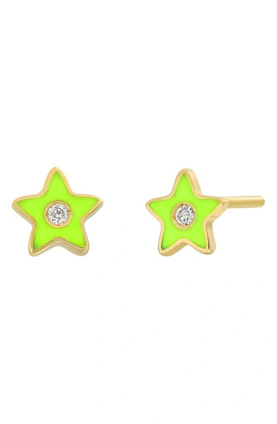Bony Levy Icon Diamond Star Stud Earrings In 18k Yellow Gold