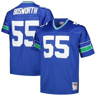 Mitchell & Ness Brian Bosworth Royal Seattle Seahawks Big & Tall 1987 Legacy Retired Player Jersey