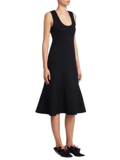 Proenza Schouler Knit A-line Dress In Black