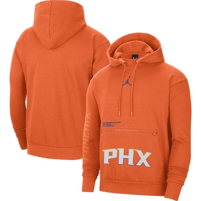 Jordan Brand Orange Phoenix Suns Courtside Statement Edition Pullover Hoodie