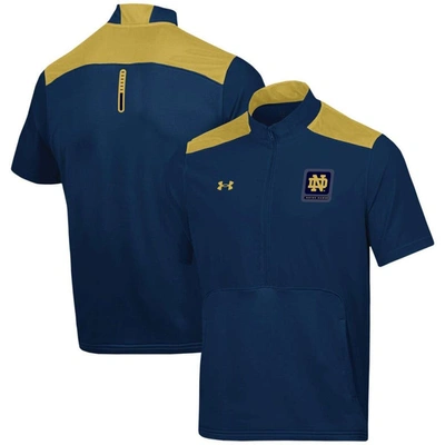 Under Armour Navy Notre Dame Fighting Irish Motivate Half-zip Jacket