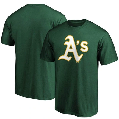 Fanatics Branded Green Oakland Athletics Official Logo T-shirt