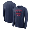 Nike Navy Minnesota Twins Tri Code Diamond Long Sleeve T-shirt In Blue