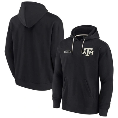 Fanatics Signature Men's And Women's  Gray Texas A&m Aggies Super Soft Pullover Crew Sweatshirt In Black