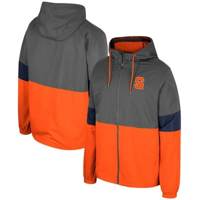 Colosseum Charcoal Syracuse Orange Miles Full-zip Jacket